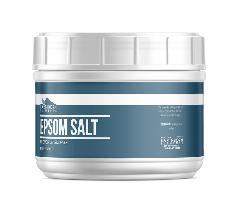 Earthborn Elements Epsom Salt (2 lb), Magnesium Sulfate Soaking Solution - Image 1